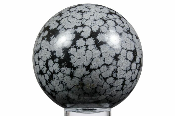 Polished Snowflake Obsidian Sphere - Utah #358480